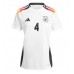 Maillot de foot Allemagne Jonathan Tah #4 Domicile vêtements Femmes Europe 2024 Manches Courtes